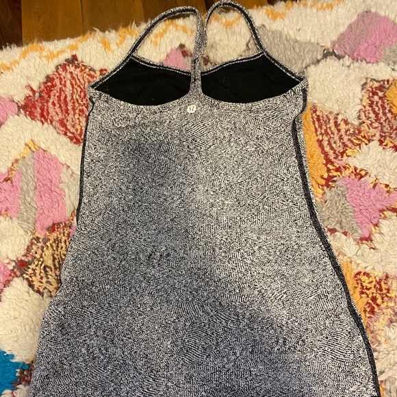 lululemon Power Y Tank in Black and White - Picture 3 of 4